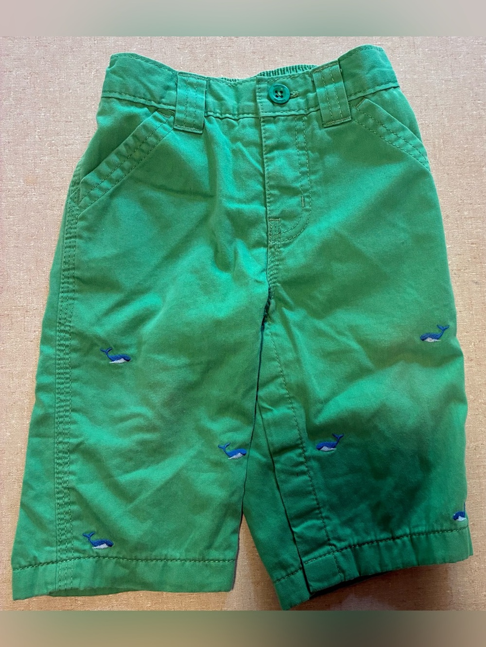 Crystal Apparel for Baby GAP Kids pants with snap legs and whale detail